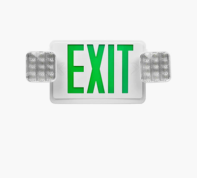 Quick-Setup LED Exit Sign with Emergency Capability