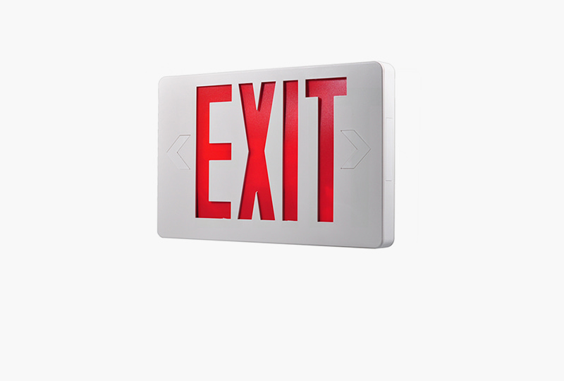 Universal UL LED Exit Sign Compatible with 120V-277VAC